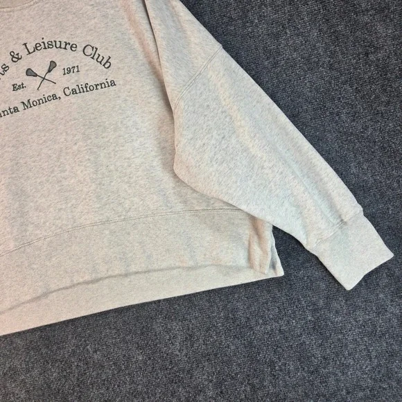 Abercrombie & Fitch Sports & Leisure Club Santa Monica Sweatshirt Grey XL - Picture 4 of 15